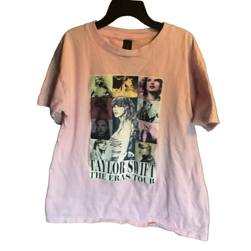 Gildan Taylor Swift The Eras Tour Graphic Pink T-Shirt